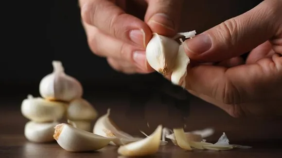 Peeling garlic FI
