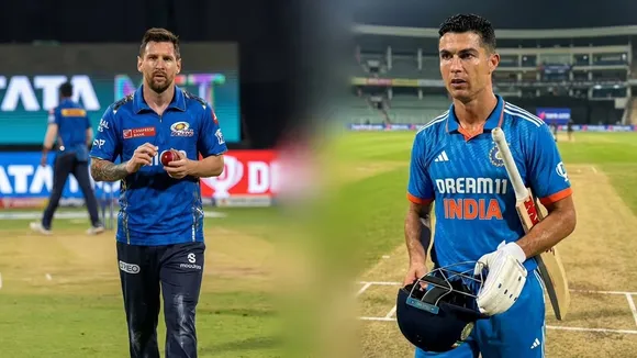 Messi Ronaldo AI Photo