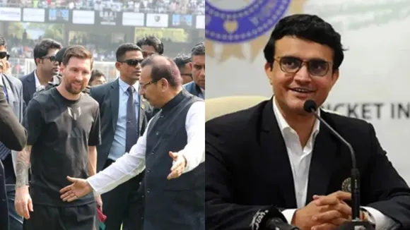 Lionel Messi and Sourav Ganguly