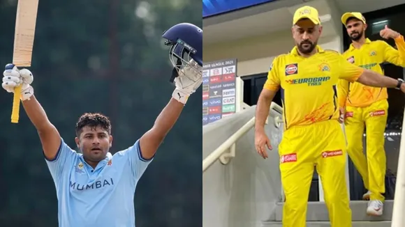 Sarfaraz Khan and MS Dhoni