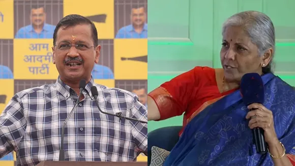 Nirmala Sitharaman, Arvind Kejriwal 