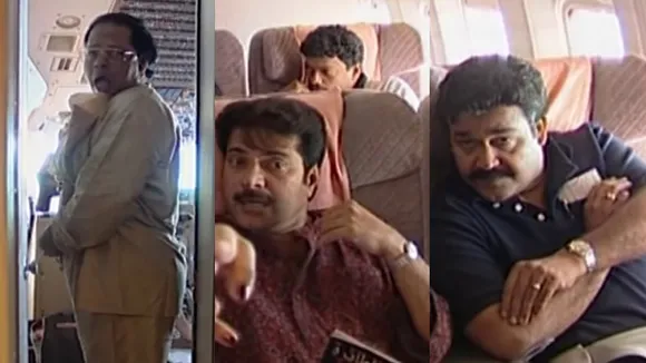 Mammootty Mohanlal Innocent flight journey throwback