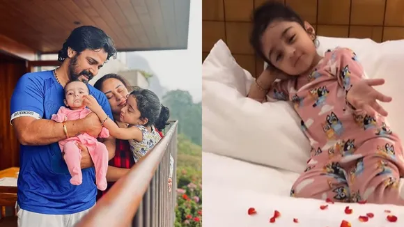 Pearle Maaney Srinish Wedding Anniversary Nila