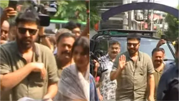 Mammootty cast vote in Ponnurunni