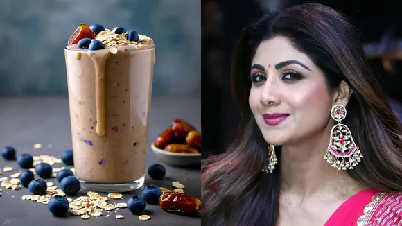 Shilpa shetty Banana Oats Smoothie recipe