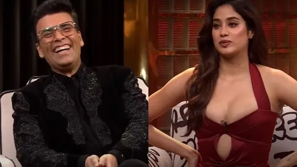 Janhvi Kapoor in Coffee with Karan