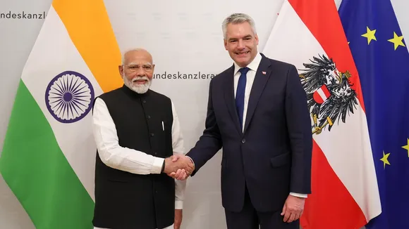 Narendra Modi, Austrian Chancellor Karl Nehammer