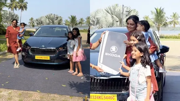 Aswathi Sreekanth buys new Skoda Slavia 