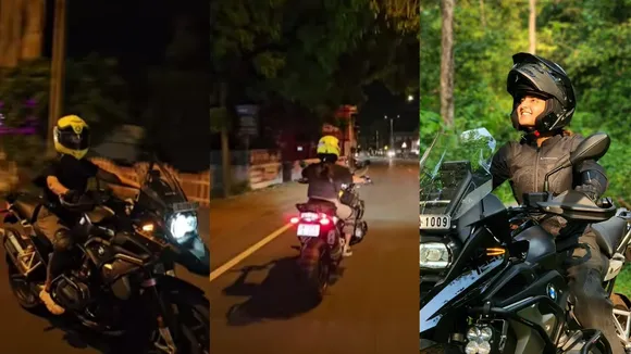 Manju Warrier bike Riding 