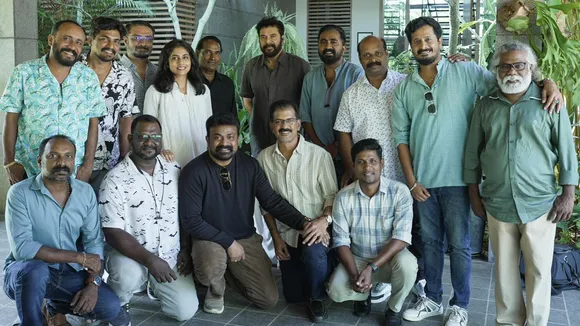 Aattam Movie Team with Mammootty
