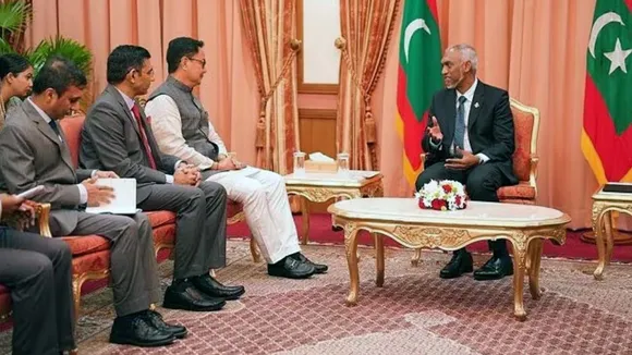 Maldives President Mohamed Muizzu made the request during a meeting with Union Minister Kiren Rijiju. (Photo: X/@KirenRijiju)