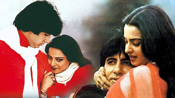 Amitabh Bachchan with Rekha