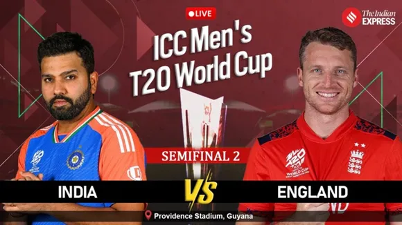 India vs England Live Score, T20 World Cup 2024 Semi Final