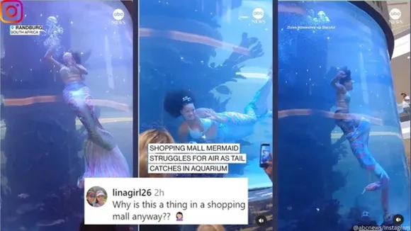 Mermaid stuck in Aquarium 