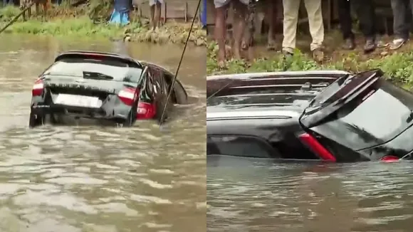 Car Fell Into Water