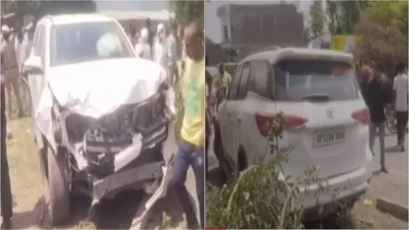 SUV of brij bhushan  son's convoy hits bike | 2 dead