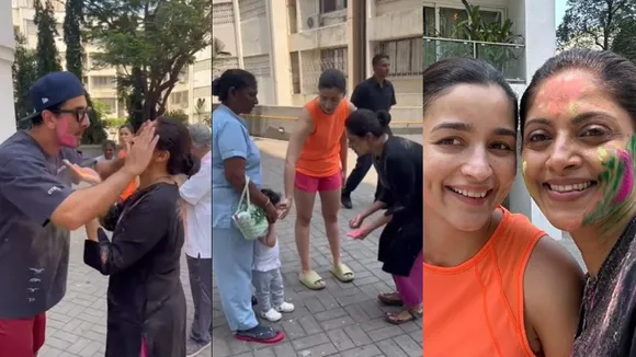 Nadia Moidu Holi celebration with Ranbir and Alia Bhatt