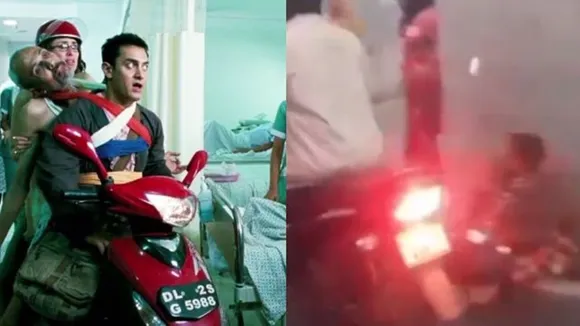 Man drives bike inside hospital