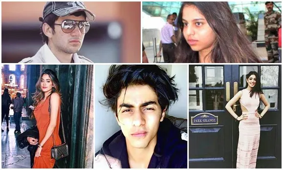Sara Khan, Jhanvi Kapoor, Karan Deol, Ahan Shetty, Suhana Khan, Aryan Khan, Krishna Shroff, Navya Naveli Nanda