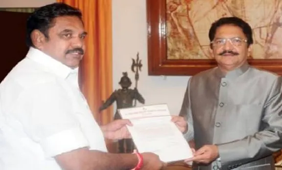 എടപ്പാടി പളനിസ്വാമിയെ ഗവർണർ കൂടിക്കാഴ്ചയ്ക്ക് ക്ഷണിച്ചു; പിന്നിൽ കേന്ദ്രസർക്കാരെന്ന് സൂചന