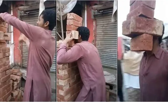 boy, bricks