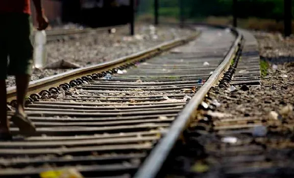 selfie, railway track, train