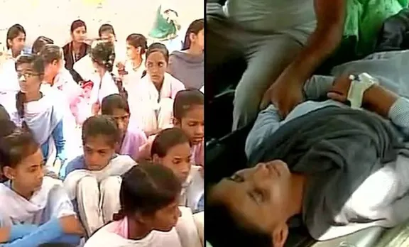 Hariyana hunger strike, school girls hunger strike, 86 girl students strike, hariyana girl students strike, molestation, attempt to rapee cases in hariyana, school students asks to save from molestation