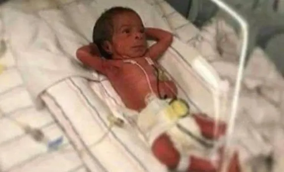 വൈറലായി നവജാത ശിശുവിന്റെ 'തഗ് ലൈഫ്' ഭാവം; അച്ഛേ ദിന്‍ കാത്തിരിക്കുന്ന കുട്ടിയെന്ന് സോഷ്യല്‍മീഡിയ