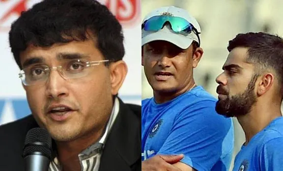 Virat Kohli, Anil Kumble, Sourav Ganguly