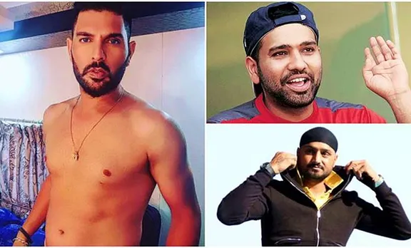 ശരീരം തുറന്നുകാട്ടിയ യുവരാജിനെ കളിയാക്കി രോഹിതും ഹര്‍ഭന്‍ സിംഗും
