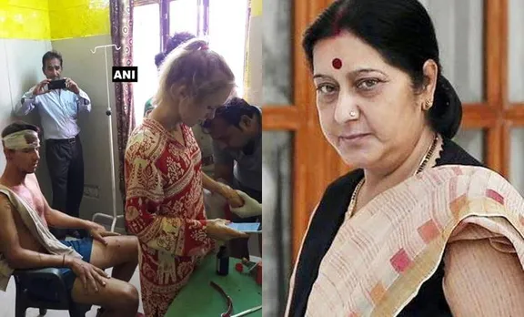sushma swaraj, swiss couple