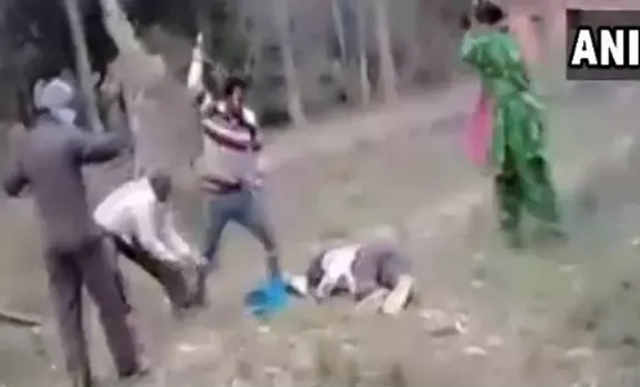 ഭര്‍ത്താവിനെ രക്ഷിക്കാന്‍ പെണ്‍പുലിയായി ഭാര്യ; അക്രമികളെ ലാത്തി കൊണ്ട് നേരിട്ടു