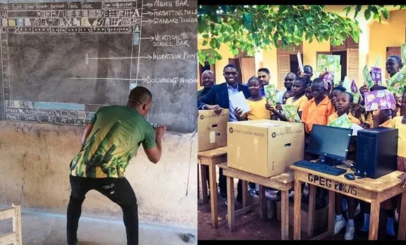 ബോര്‍ഡ് കംപ്യൂട്ടറാക്കിയ അധ്യാപകന്റെ അര്‍പ്പണബോധത്തിന് ഇന്ത്യന്‍ കമ്പനിയുടെ സമ്മാനം