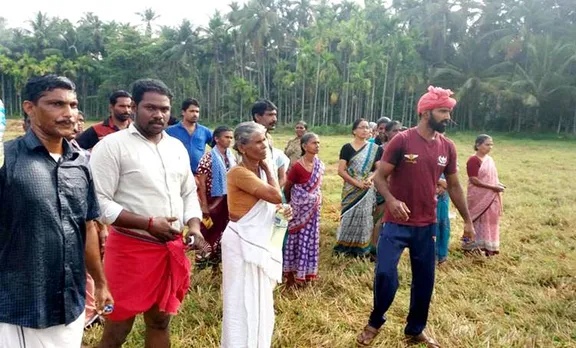 വയൽ കിളികൾ കീഴടങ്ങില്ല; ദേശീയപാതയ്ക്കുളള സർവേ തടഞ്ഞ്  സമരസമിതി