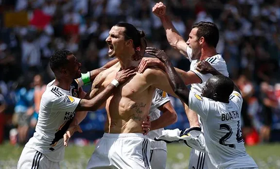 40 വാര അകലെ നിന്നും ഇബ്രാഹിമോവിച്ചിന്റെ 'മിസൈല്‍ ഗോള്‍'; എല്‍എ ഗാലക്സിയില്‍ അത്ഭുത അരങ്ങേറ്റം