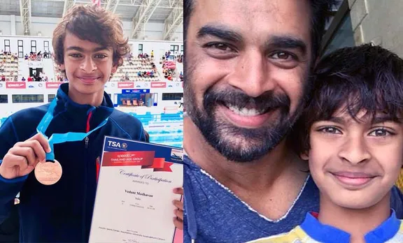 അന്താരാഷ്ട്ര നീന്തല്‍ മൽസരത്തില്‍ മെഡല്‍ നേടി മാധവന്‍റെ മകന്‍ വേദാന്ത്
