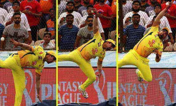 കൂറ്റൻ സിക്സ് തടയാൻ സൂപ്പർമാനായി; കാണികളെ അമ്പരപ്പിച്ച ശർമ്മയുടെ ഫീൽഡിങ്- വീഡിയോ