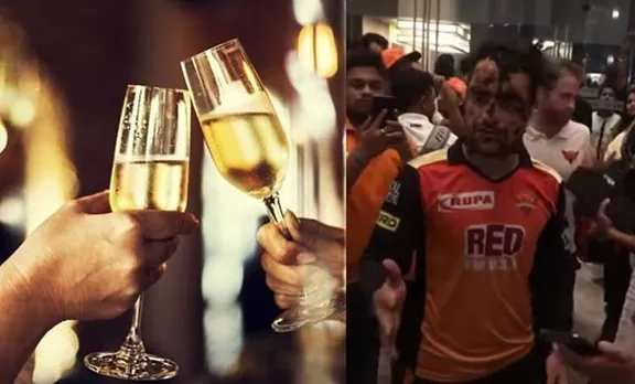 ക്രിക്കറ്റാണെന്‍റെ ലഹരി, ഷാംപെയ്‍നല്ല: വിജയാഘോഷത്തിനിടെ മദ്യം നിരസിച്ച് റാഷിദ് ഖാന്‍