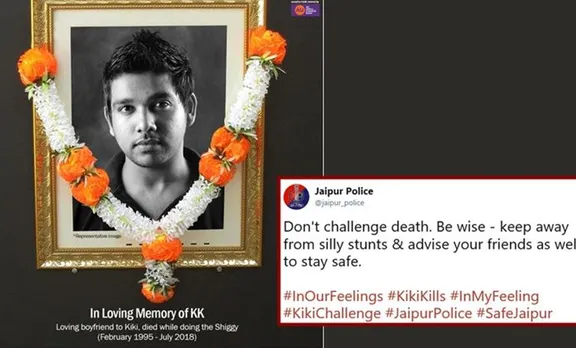'മരണത്തെ വെല്ലു വിളിക്കരുത്'; 'കീക്കി ചലഞ്ചിനെ' പ്രണയിച്ച കാമുകന്റെ കഥ പറഞ്ഞ് പൊലീസ്