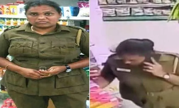 സൂപ്പർ മാർക്കറ്റിൽനിന്നും ചോക്ലേറ്റ് മോഷ്‌ടിച്ച പൊലീസുകാരിയെ സിസിടിവി ക്യാമറ കുടുക്കി