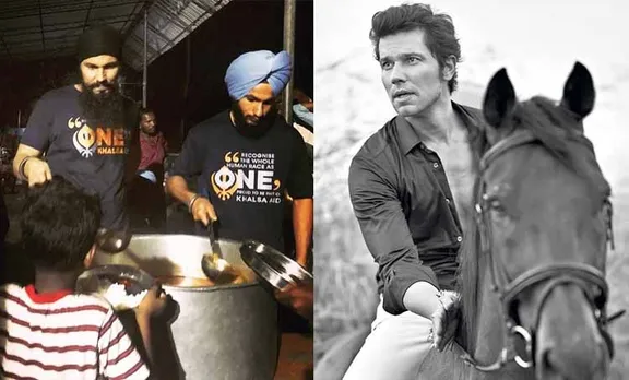 Kerala Flood Relief Randeep Hooda at the Kochi Gurudwara Langar