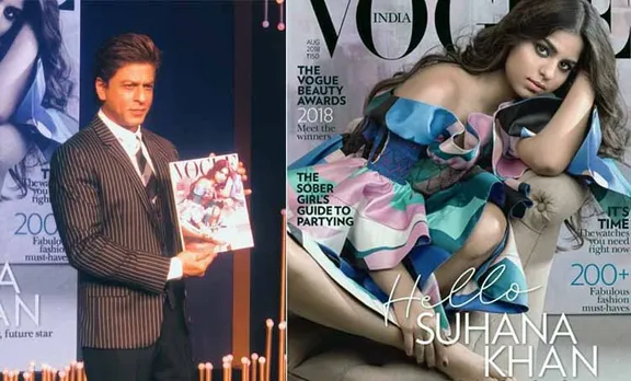 Shahrukh Khan presents Suhana Khan on Vogue Cover