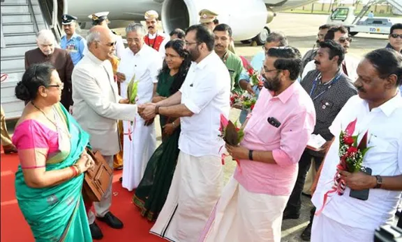 president ramnath kovind in tvm