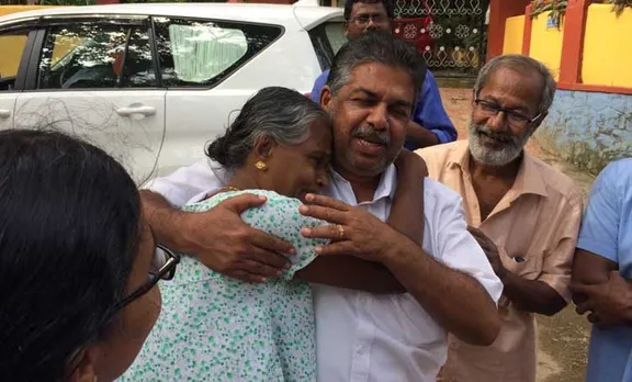 Kerala Floods Saji Cherian Chengannur MLA visits flood hit areas reassures victims