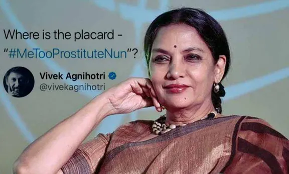 Shabana Azmi slams Vivek Agnihotri for derogatory comments against Swara Bhaskar on Kerala Nun Rape Case