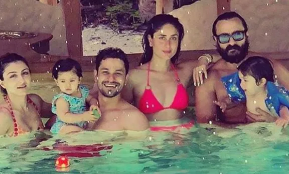 കസിനൊപ്പം അവധിക്കാലം ആഘോഷിച്ച് തൈമൂർ; ചിത്രങ്ങൾ