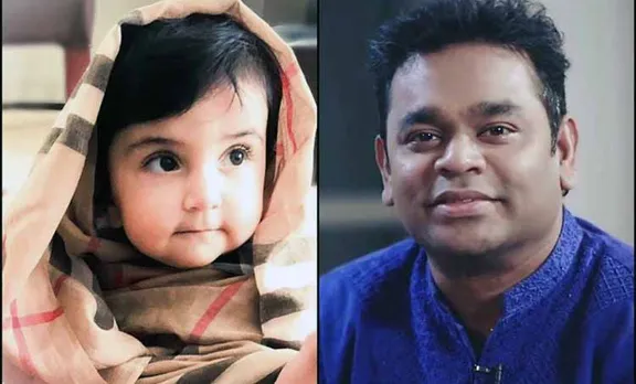 A R Rahman receives a suprise video call from Madeena one year old daughter of Adnan Sami