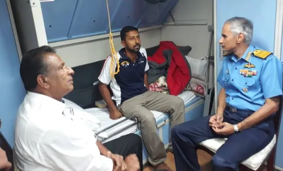 അഭിലാഷ് ടോമിയുമായി ഐഎൻഎസ് സത്പുര ഇന്ത്യയിലെത്തി