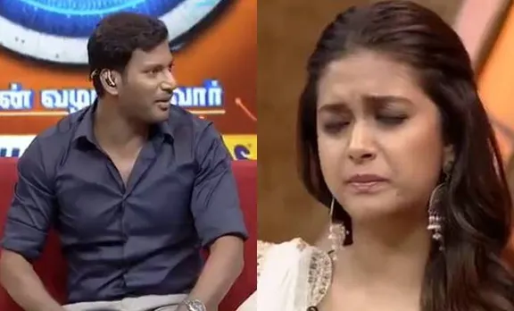വിശാലിന്റെ ഷോയ്ക്കെത്തിയ കീർത്തി വികാരഭരിതയായി