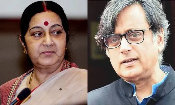 സുഷമയുടെ പിൻവാങ്ങൽ; ട്വിറ്ററിൽ വൈറലായി തരൂരിന്റെ പോസ്റ്റും കമന്റും